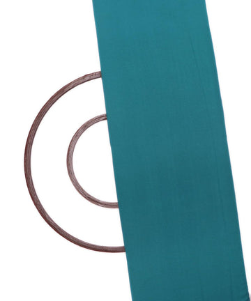 teal green plain crepe fabric 1